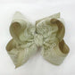 Grosgrain & Lace Layered Hair Bows on Alligator Clip