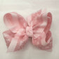 Grosgrain & Lace Layered Hair Bows on Alligator Clip