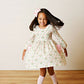Holiday Wreath Eyelet Trim Pocket Dress