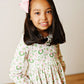 Holiday Wreath Eyelet Trim Pocket Dress
