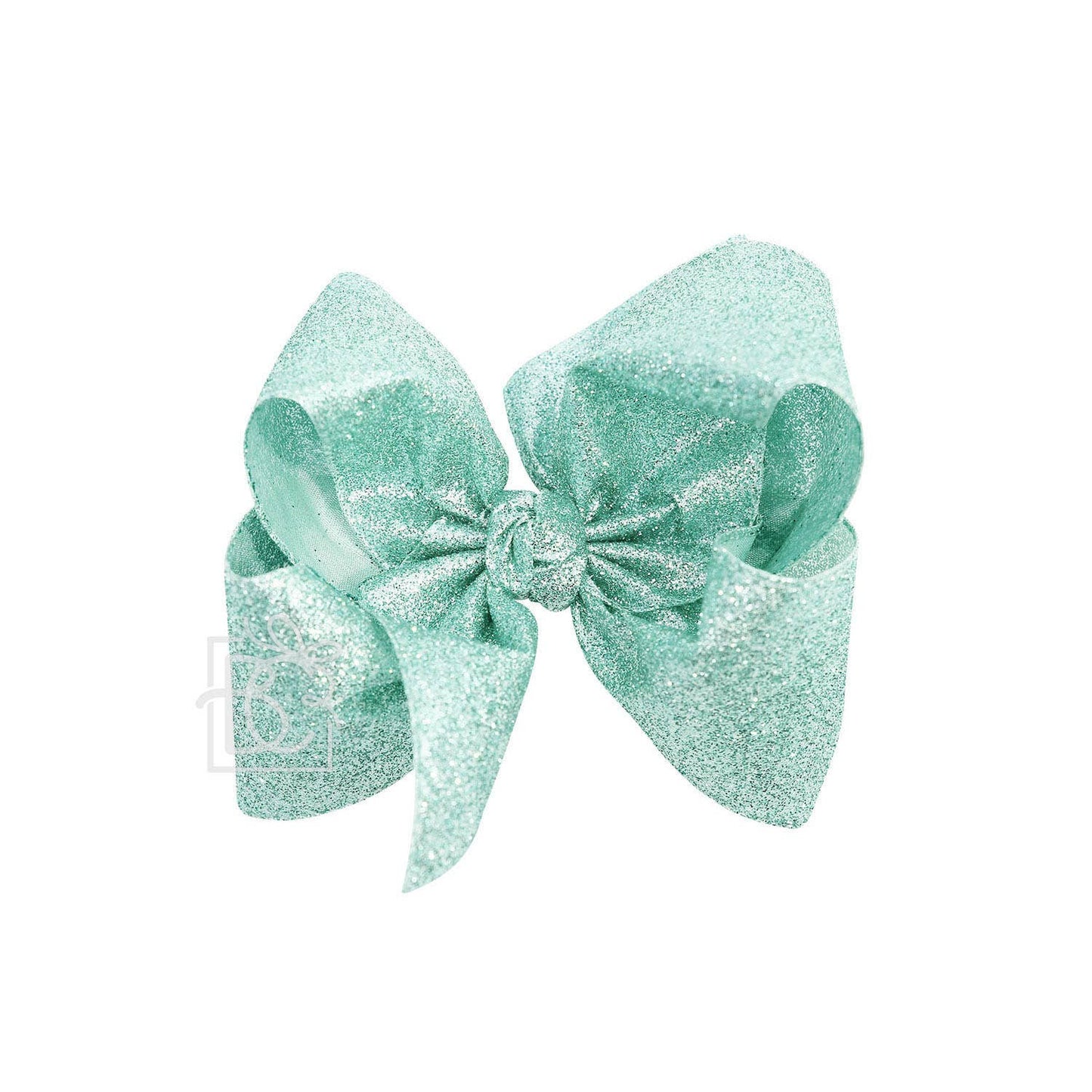 GLITTER METALLIC BOW ON CLIP