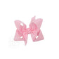 GLITTER METALLIC BOW ON CLIP
