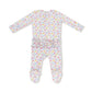 Fall Fruit Floral - 2 Way Zipper Ruffle Back Footie