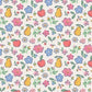 Fall Fruit Floral - 2 Way Zipper Ruffle Back Footie