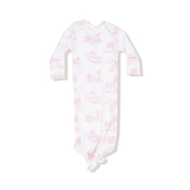 Farm Toile - Pink - Knotted Gown
