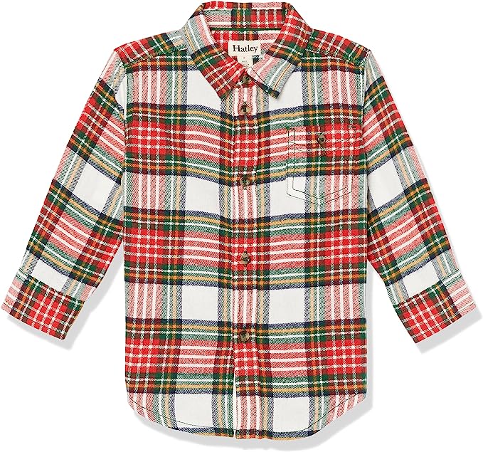 Festive Plaid Button Down