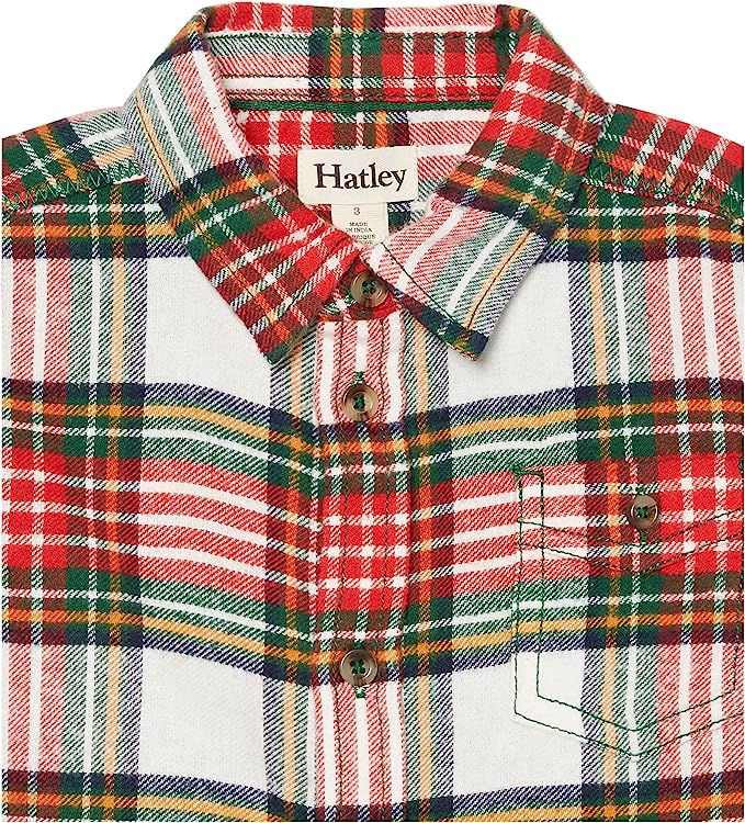 Festive Plaid Button Down