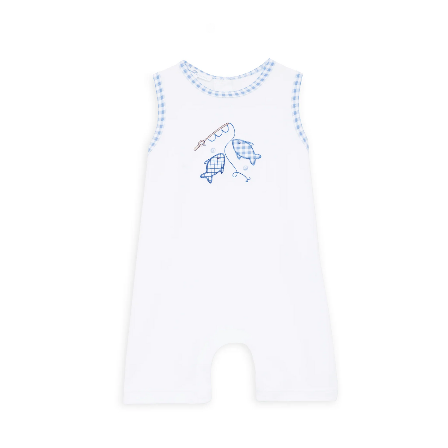 Gone Fishing Applique Short Playsuit