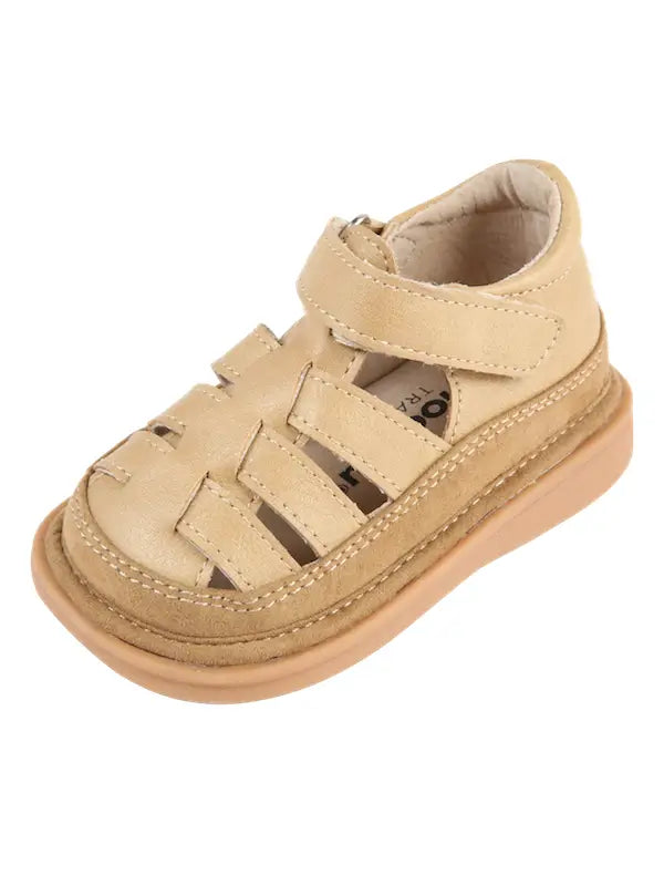 Fisher Sandal Tan – Toddler Squeaky Shoes