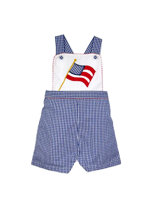 Romper with Flag Applique