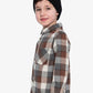 Deux par Deux Flannel Shirt Grey And Beige Plaid