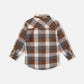 Deux par Deux Flannel Shirt Grey And Beige Plaid