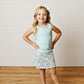 Aqua Bloom Tennis Skirt