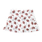 White Football Tennis Skirt