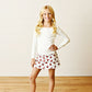 White Football Tennis Skirt