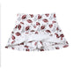 White Football Tennis Skirt
