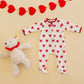 My Heart Zip Footie by Luna and Arlo