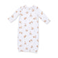 Little Explorer Fox  Lap Shoulder Gown and Knotted Hat
