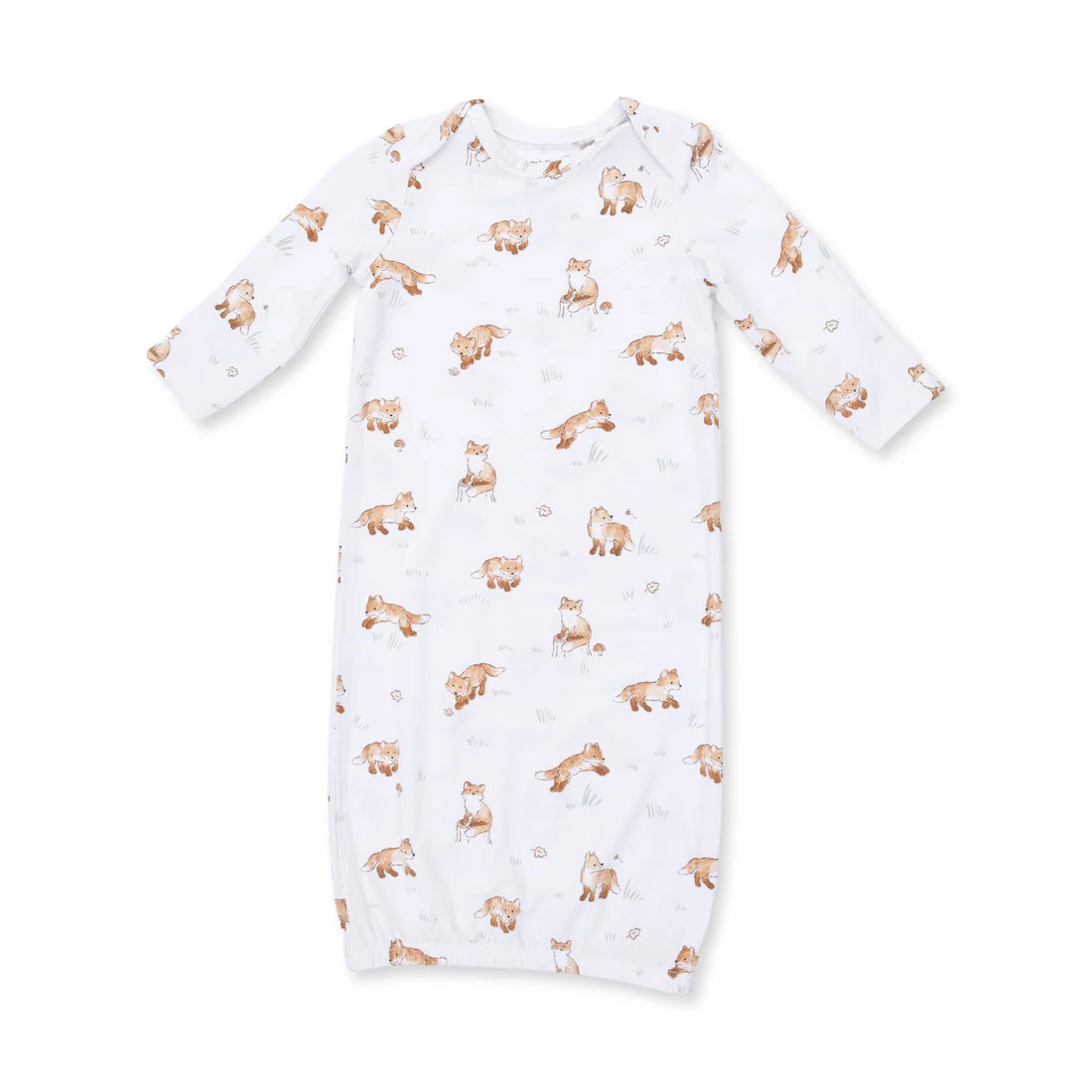 Little Explorer Fox  Lap Shoulder Gown and Knotted Hat
