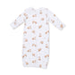 Little Explorer Fox  Lap Shoulder Gown and Knotted Hat