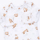 Little Explorer Fox  Lap Shoulder Gown and Knotted Hat