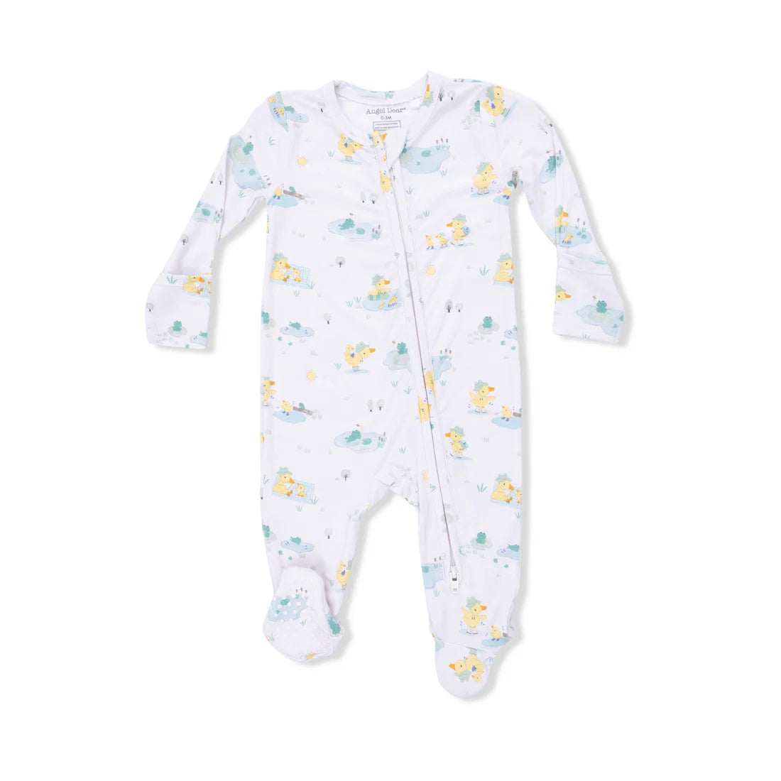 Frog and Duck Pond  2 Way Zipper Footie
