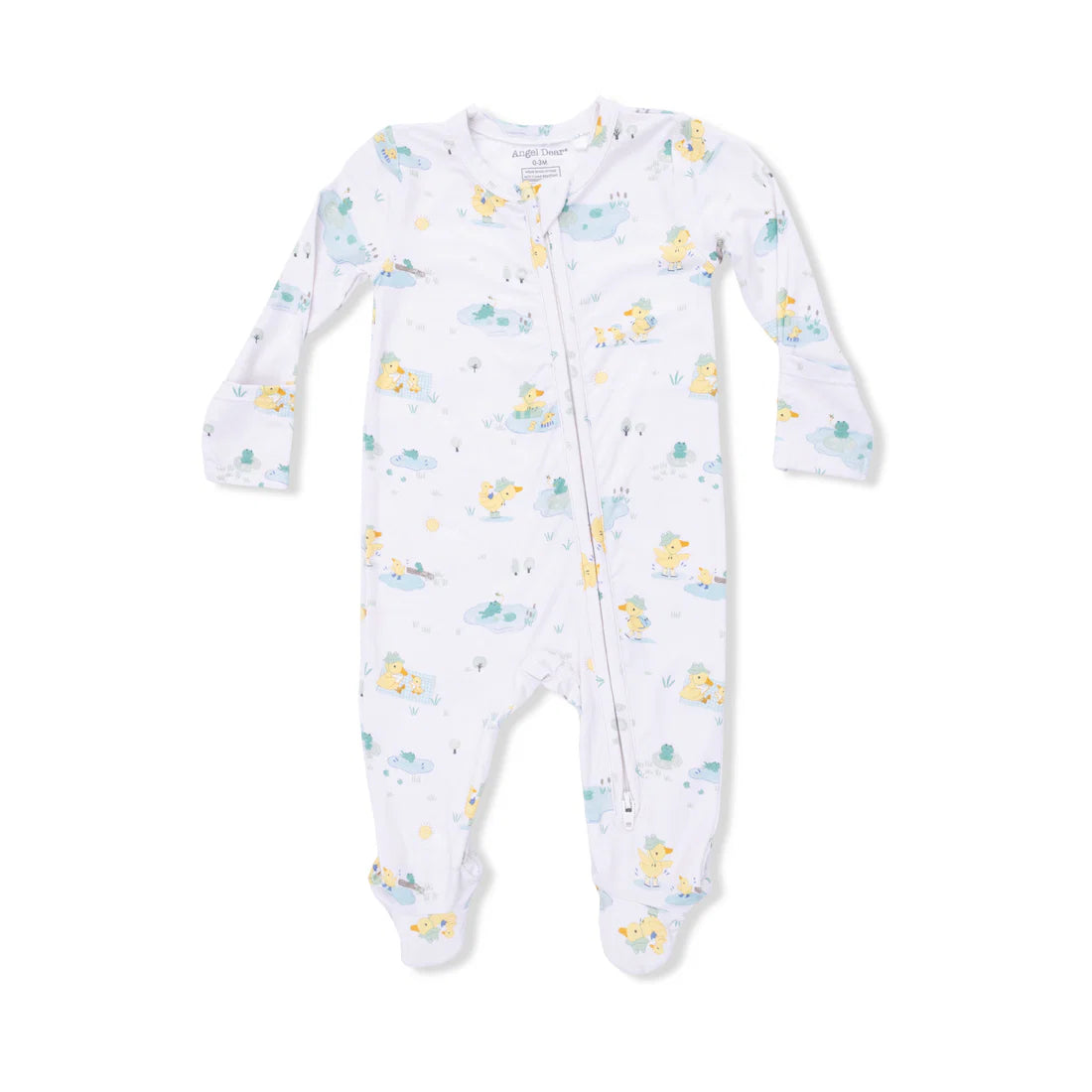 Frog and Duck Pond  2 Way Zipper Footie
