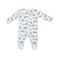 Crayon Alligators  2 Way Zipper Footie
