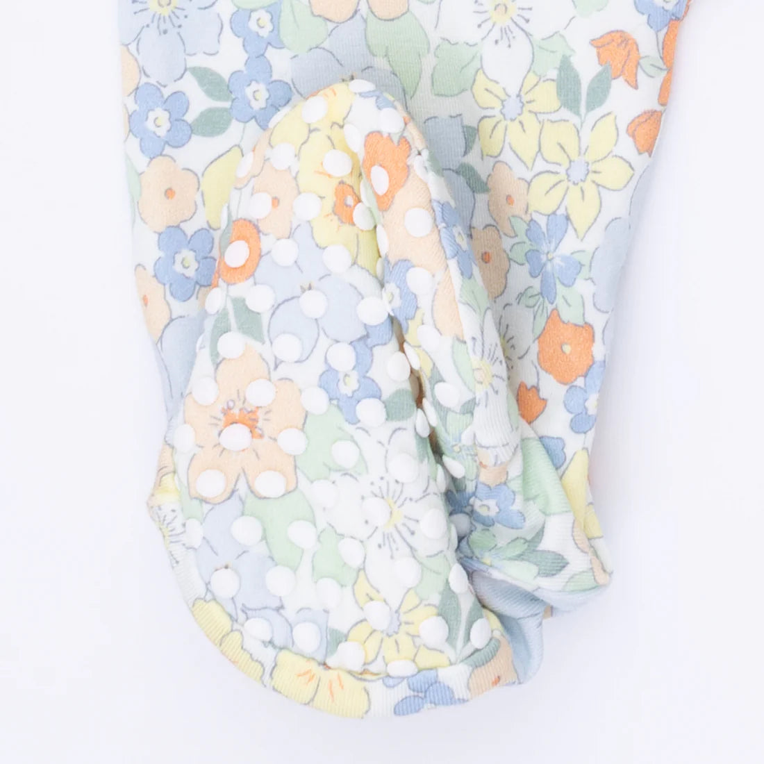 Georgia Floral  2 Way Ruffle Back Zipper Footie