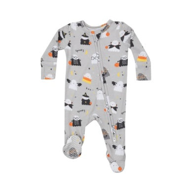 Costumed Ghost 2 Way Zipper Footie