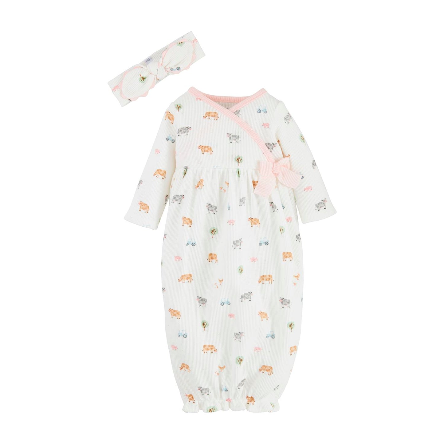 Ditsy Farm Print Take-Me-Home Headband Set