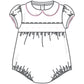 Lizzie and Landon's Classics Pink Smocked Collared S/S Girl Bubble