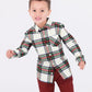 Good Tidings Plaid LS Button Down Shirt