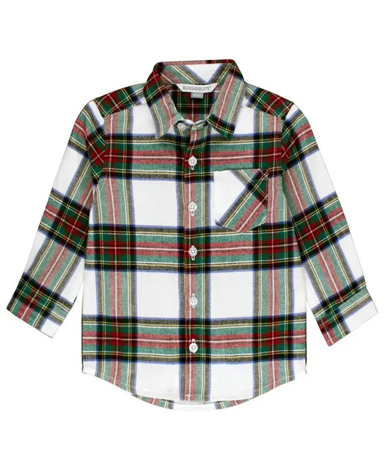 Good Tidings Plaid LS Button Down Shirt