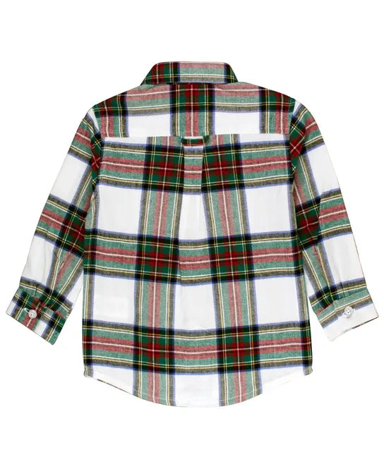 Good Tidings Plaid LS Button Down Shirt