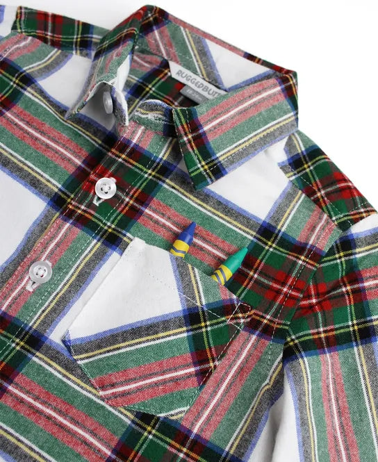 Good Tidings Plaid LS Button Down Shirt