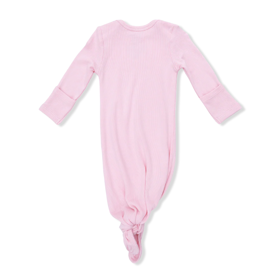 Solid Romance Rose Rib  Knotted Gown and Headband
