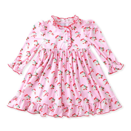Swoon Kids Pink Santa Butterknit Play Dress