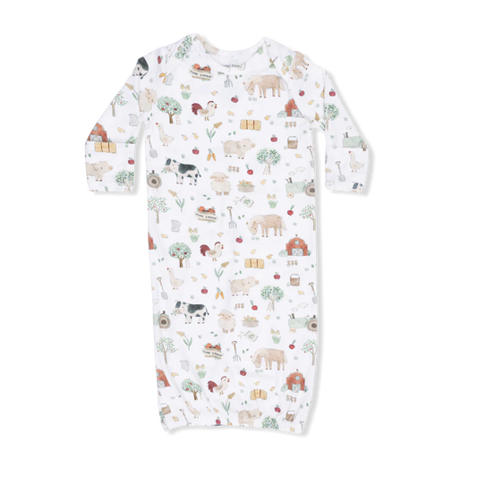 Cute Farm Animals Uni  Lap Shoulder Gown