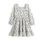 Gracie Long Sleeve Floral Square Neck Tiered Dress