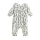 Gracie Long Sleeve Floral Ruffle Collar Bubble Romper