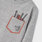 Gray Rhythm of the City Graphic Tee