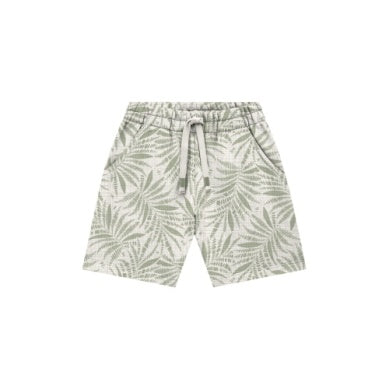 Graphic Tee and Print Shorts Set