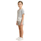 Girls' Hayden Crochet Bow Trimmed Split Hem Knit T-Shirt