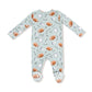 Touchdown Time - Grey Mist  2 Way Zipper Footie