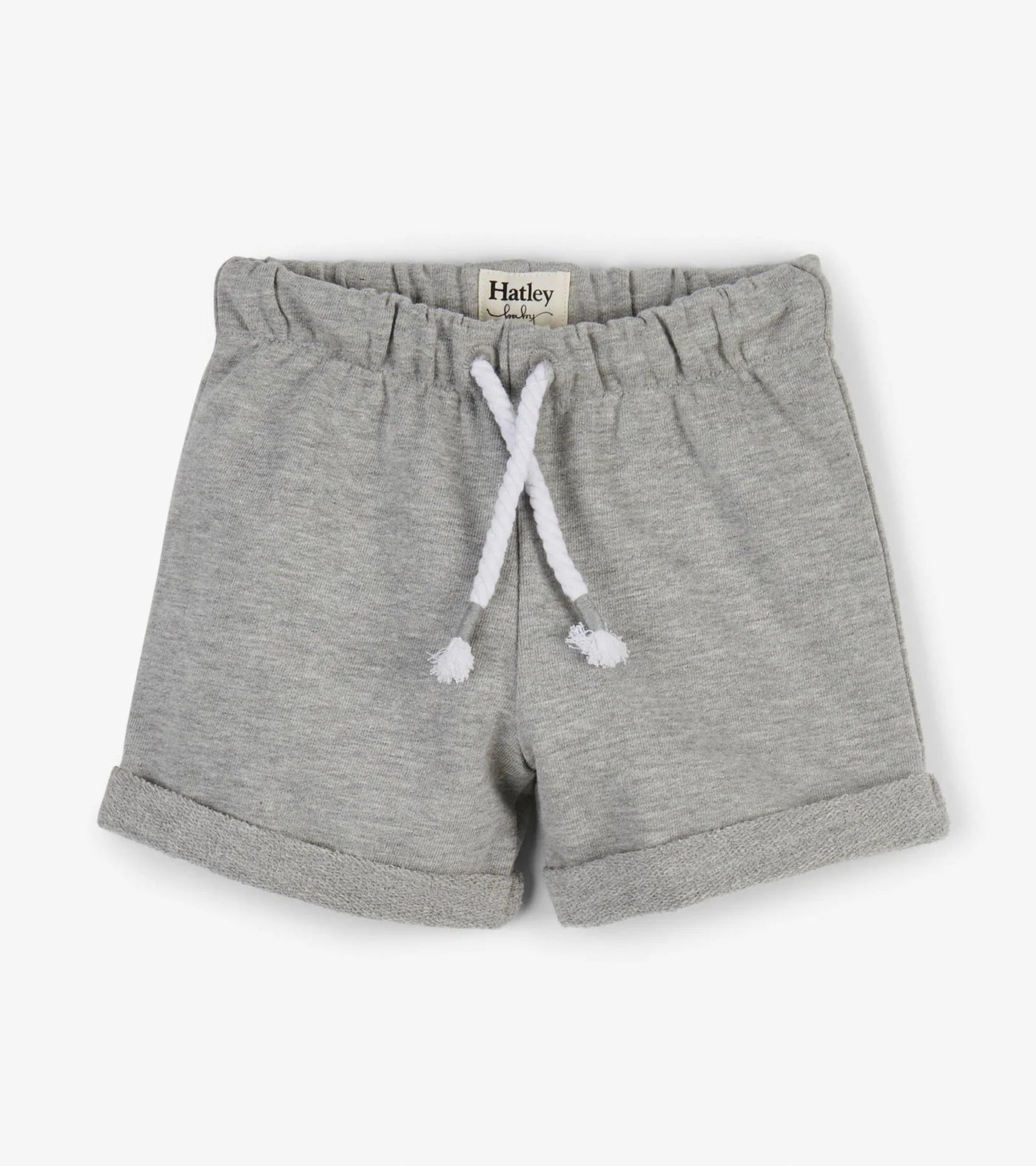 Grey French Terry Baby Shorts