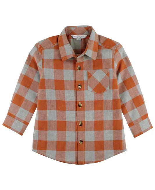 Hadlee Plaid Long Sleeve Button Down Shirt