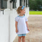 Harriet Bloomer Set- Light Blue Bitty Dot