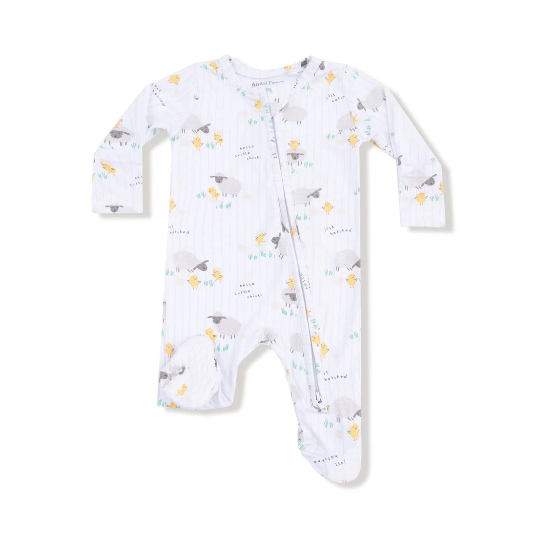 Just Hatched - Unisex  2 Way Zipper Footie