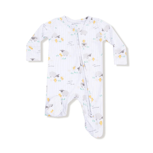 Just Hatched - Unisex  2 Way Zipper Footie